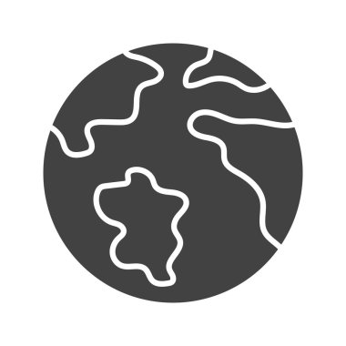 Dünya Harita simgesi vektör görüntüsü. Mobil uygulama web uygulaması ve yazdırma ortamı için uygundur.