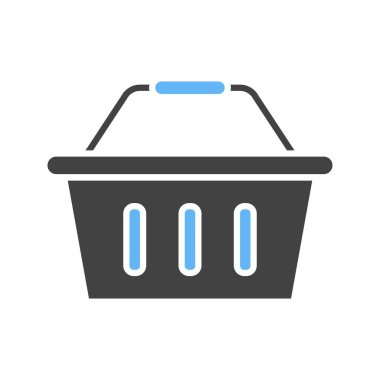 Sepet simgesi vektör görüntüsü. Mobil uygulama web uygulaması ve yazdırma ortamı için uygundur.