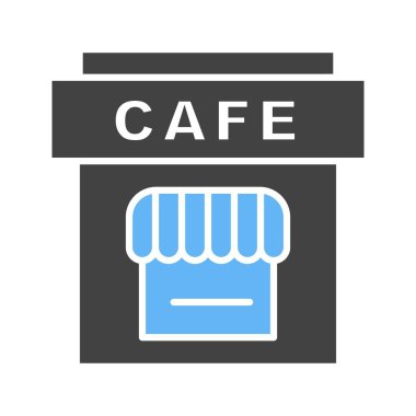 Kafe simgesi vektör görüntüsü. Mobil uygulama web uygulaması ve yazdırma ortamı için uygundur.