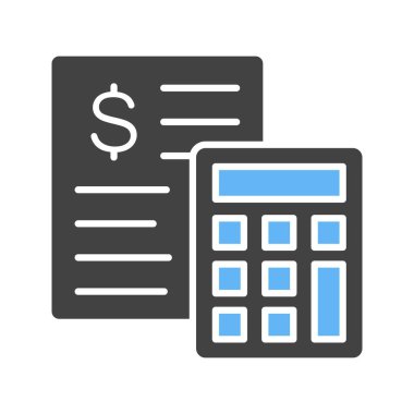 Hesaplama simgesi vektör görüntüsü. Mobil uygulama web uygulaması ve yazdırma ortamı için uygundur.