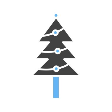 Noel ağacı ikonu vektör görüntüsü. Mobil uygulama web uygulaması ve yazdırma ortamı için uygundur.