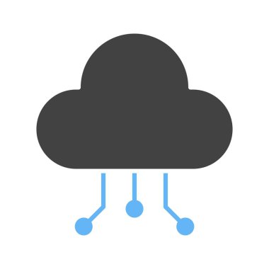 Bulut Veri Dağıtım simgesi vektör görüntüsü. Mobil uygulama web uygulaması ve yazdırma ortamı için uygundur.