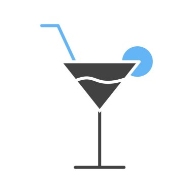Kokteyl ikonu vektör görüntüsü. Mobil uygulama web uygulaması ve yazdırma ortamı için uygundur.