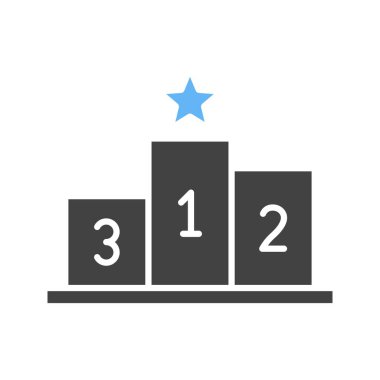 Rekabet simgesi vektör imajı. Mobil uygulama web uygulaması ve yazdırma ortamı için uygundur.