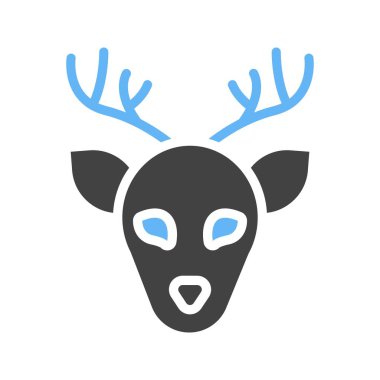 Deer icon vector image. Suitable for mobile application web application and print media.