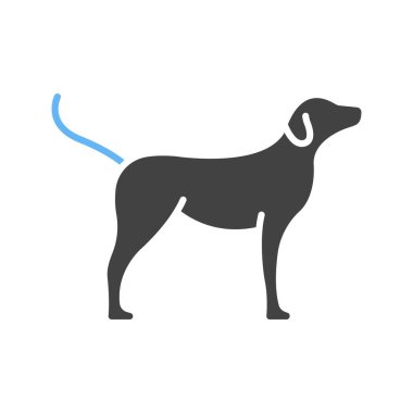 Köpek ikonu vektör görüntüsü. Mobil uygulama web uygulaması ve yazdırma ortamı için uygundur.