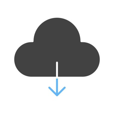 Bulut simgesi vektör görüntüsünden indir. Mobil uygulama web uygulaması ve yazdırma ortamı için uygundur.