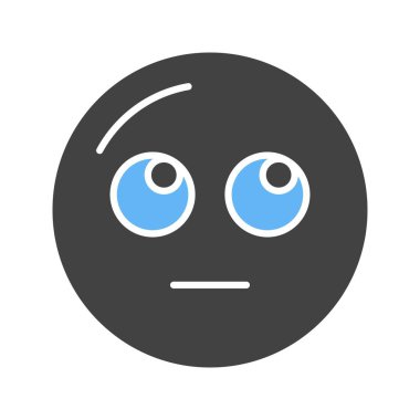 Rolling Eyes ikon vektör görüntüsü olan yüz. Mobil uygulama web uygulaması ve yazdırma ortamı için uygundur.