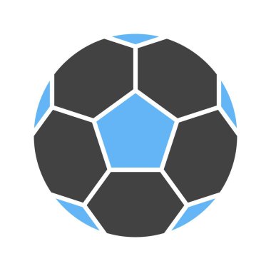 Futbol ikonu vektör görüntüsü. Mobil uygulama web uygulaması ve yazdırma ortamı için uygundur.