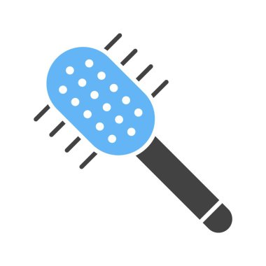 Saç fırçası ikonu vektör görüntüsü. Mobil uygulama web uygulaması ve yazdırma ortamı için uygundur.