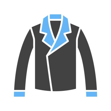 Ceket simgesi vektör görüntüsü. Mobil uygulama web uygulaması ve yazdırma ortamı için uygundur.