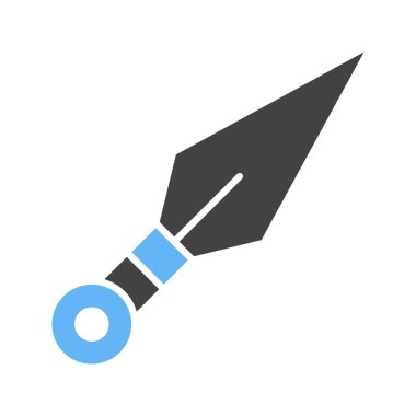 Kunai ikon vektör görüntüsü. Mobil uygulama web uygulaması ve yazdırma ortamı için uygundur.