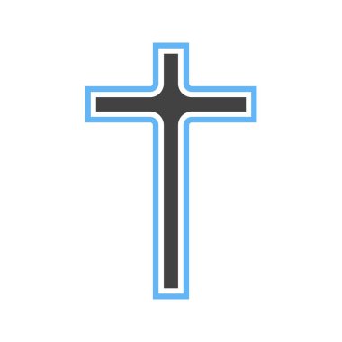 Latin haçı ikon vektör görüntüsü. Mobil uygulama web uygulaması ve yazdırma ortamı için uygundur.