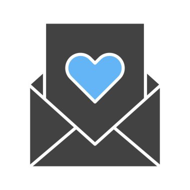 Aşk Harfi ikonu vektör görüntüsü. Mobil uygulama web uygulaması ve yazdırma ortamı için uygundur.