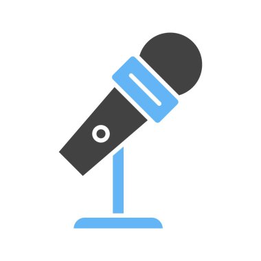 Mikrofon Durağı ikon vektör görüntüsü. Mobil uygulama web uygulaması ve yazdırma ortamı için uygundur.