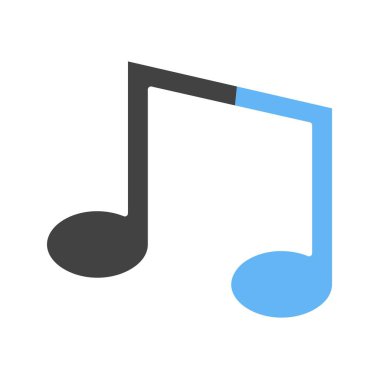 Müzik Notaları ikon vektör görüntüsü. Mobil uygulama web uygulaması ve yazdırma ortamı için uygundur.
