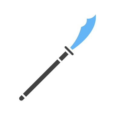 Naginata ikon vektör görüntüsü. Mobil uygulama web uygulaması ve yazdırma ortamı için uygundur.