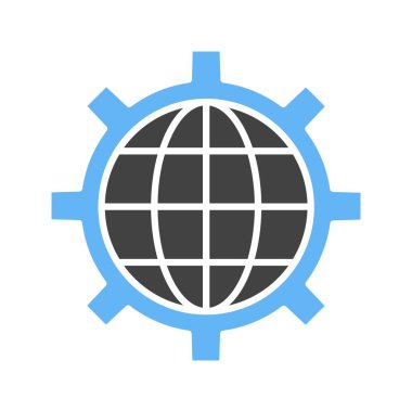 Ağ Ayarları simge vektör resmi. Mobil uygulama web uygulaması ve yazdırma ortamı için uygundur.