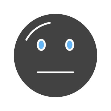 Tarafsız Yüz ikon vektör görüntüsü. Mobil uygulama web uygulaması ve yazdırma ortamı için uygundur.