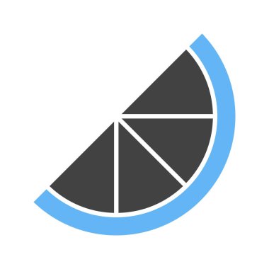 Turuncu dilim vektör görüntüsü. Mobil uygulama web uygulaması ve yazdırma ortamı için uygundur.