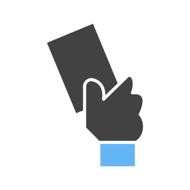 Kırmızı Kart simgesi vektör görüntüsü. Mobil uygulama web uygulaması ve yazdırma ortamı için uygundur.