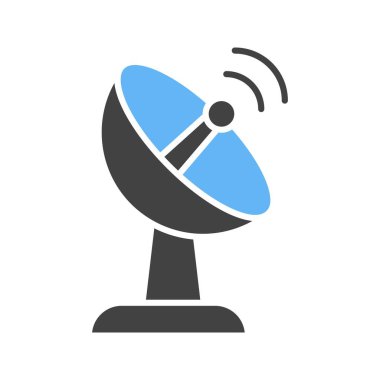 Uydu simgesi vektör görüntüsü. Mobil uygulama web uygulaması ve yazdırma ortamı için uygundur.