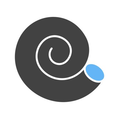 Spiral Shell ikon vektör görüntüsü. Mobil uygulama web uygulaması ve yazdırma ortamı için uygundur.