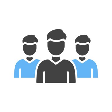 Takım çalışması ikon vektör görüntüsü. Mobil uygulama web uygulaması ve yazdırma ortamı için uygundur.