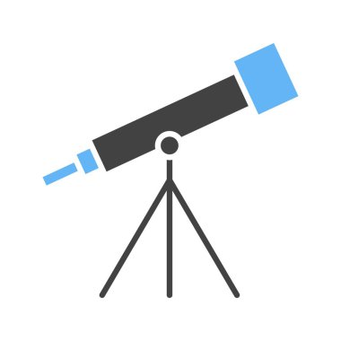 Teleskop simgesi vektör görüntüsü. Mobil uygulama web uygulaması ve yazdırma ortamı için uygundur.