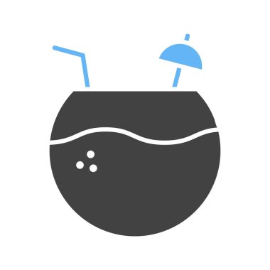 Tropik içecek ikon vektör görüntüsü. Mobil uygulama web uygulaması ve yazdırma ortamı için uygundur.