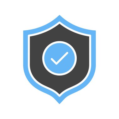 Doğrulanmış Koruma ikonu vektör görüntüsü. Mobil uygulama web uygulaması ve yazdırma ortamı için uygundur.