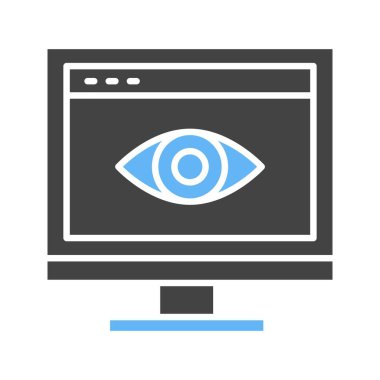 Web Görünürlük simgesi vektör görüntüsü. Mobil uygulama web uygulaması ve yazdırma ortamı için uygundur.