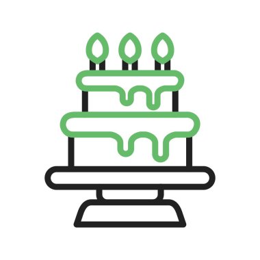 Kek simgesi vektör resmi. Mobil uygulama web uygulaması ve yazdırma ortamı için uygundur.