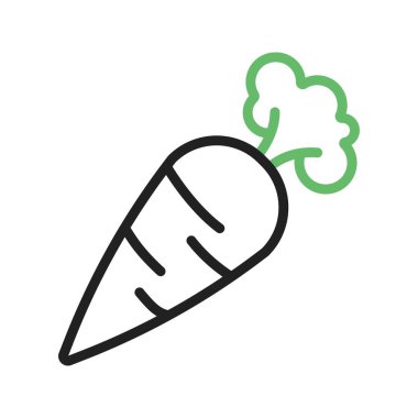 Havuç ikonu vektör görüntüsü. Mobil uygulama web uygulaması ve yazdırma ortamı için uygundur.