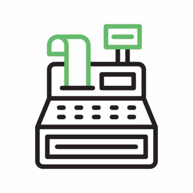 Cash Machine ikon vektör görüntüsü. Mobil uygulama web uygulaması ve yazdırma ortamı için uygundur.