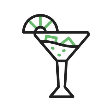 Kokteyl cam ikon vektör görüntüsü. Mobil uygulama web uygulaması ve yazdırma ortamı için uygundur.