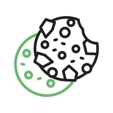 Kurabiye simgesi vektör görüntüsü. Mobil uygulama web uygulaması ve yazdırma ortamı için uygundur.