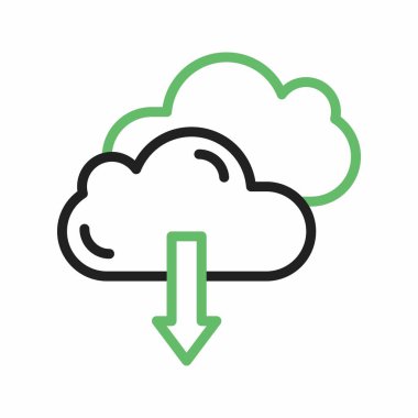 Bulut simgesi vektör görüntüsünden indir. Mobil uygulama web uygulaması ve yazdırma ortamı için uygundur.