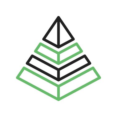 Hiyerarşi simgesi vektör resmini çiz. Mobil uygulama web uygulaması ve yazdırma ortamı için uygundur.