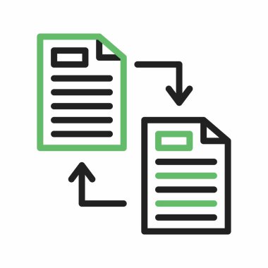 Dosya paylaşımı simge vektör resmi. Mobil uygulama web uygulaması ve yazdırma ortamı için uygundur.