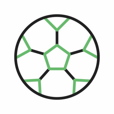 Futbol ikonu vektör görüntüsü. Mobil uygulama web uygulaması ve yazdırma ortamı için uygundur.