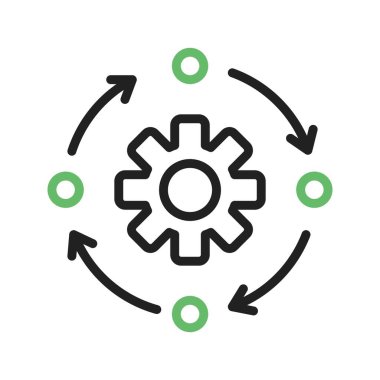 Geliştirme simgesi vektör görüntüsü. Mobil uygulama web uygulaması ve yazdırma ortamı için uygundur.