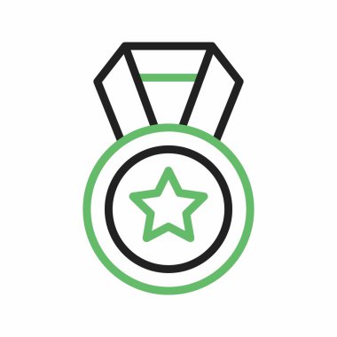 Madalya ikonu vektör görüntüsü. Mobil uygulama web uygulaması ve yazdırma ortamı için uygundur.