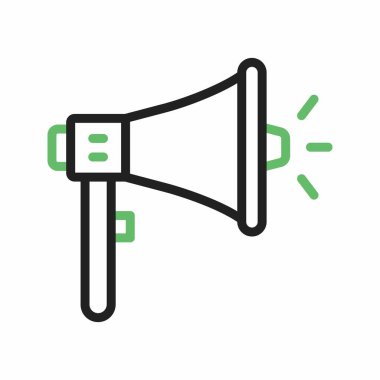 Megafon ikon vektör görüntüsü. Mobil uygulama web uygulaması ve yazdırma ortamı için uygundur.