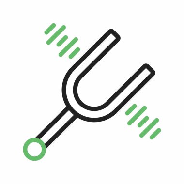 Musical Fork ikon vektör görüntüsü. Mobil uygulama web uygulaması ve yazdırma ortamı için uygundur.