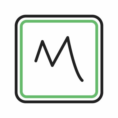 Kısmi Alternatif İşaret simgesi vektör resmi. Mobil uygulama web uygulaması ve yazdırma ortamı için uygundur.