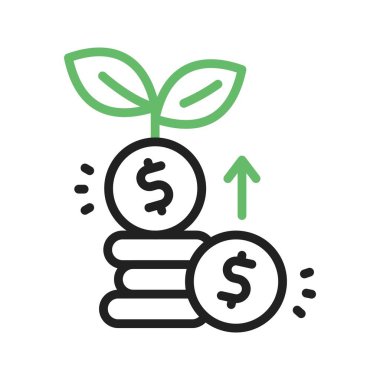 Kârlılık simgesi vektör görüntüsü. Mobil uygulama web uygulaması ve yazdırma ortamı için uygundur.