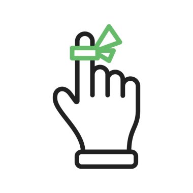 Kurdele simgesi vektör resmini hatırlat. Mobil uygulama web uygulaması ve yazdırma ortamı için uygundur.