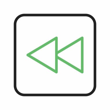 Simge vektör görüntüsünü geri al. Mobil uygulama web uygulaması ve yazdırma ortamı için uygundur.