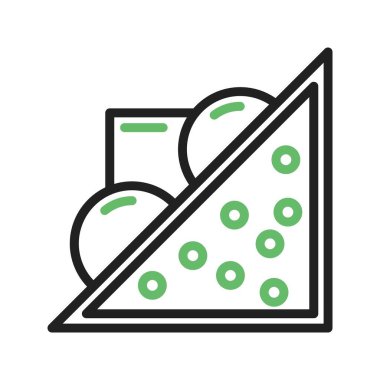 Sandviç ikonu vektör görüntüsü. Mobil uygulama web uygulaması ve yazdırma ortamı için uygundur.